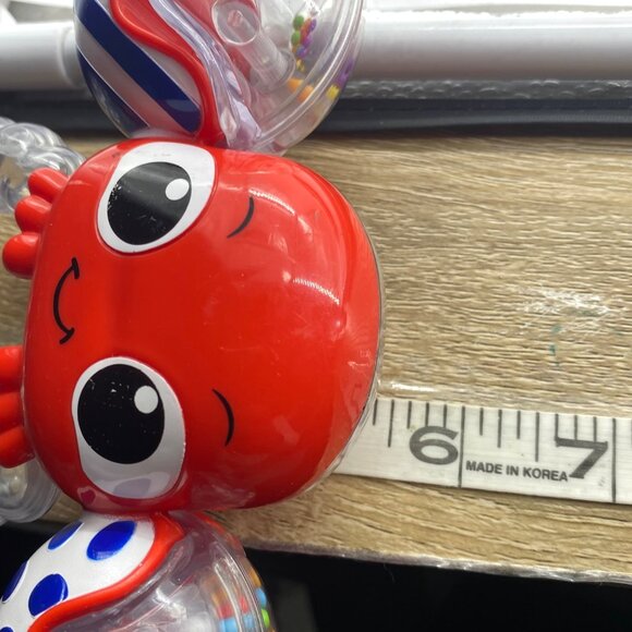 Little Tikes Baby Crab Rattle Toy With Textured Teething Ring & Colorful Beads - Picture 5 of 5